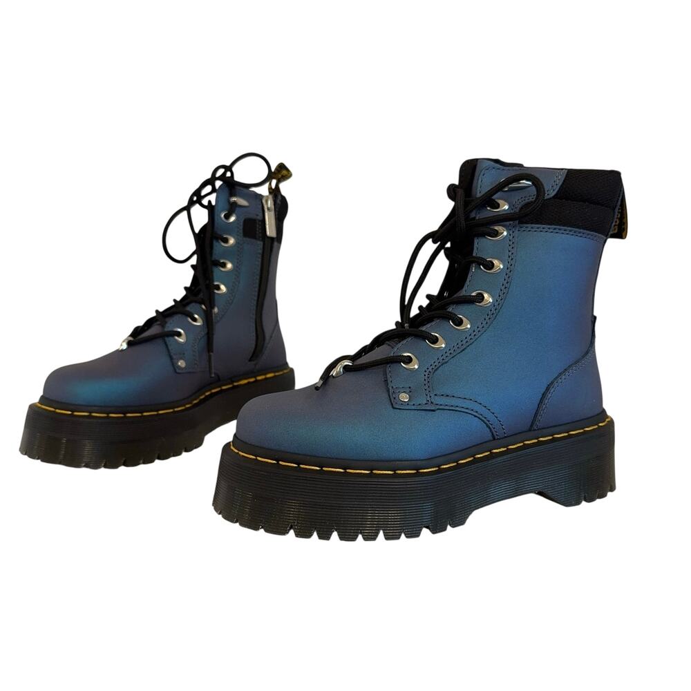 Dr. Martens Jadon HDW II Platform Boots Deep Blue Women’s US 6 / UK 4 NEW